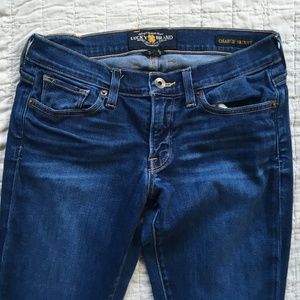Lucky Brand Charlie Skinny dark blue jeans Sz 2/26